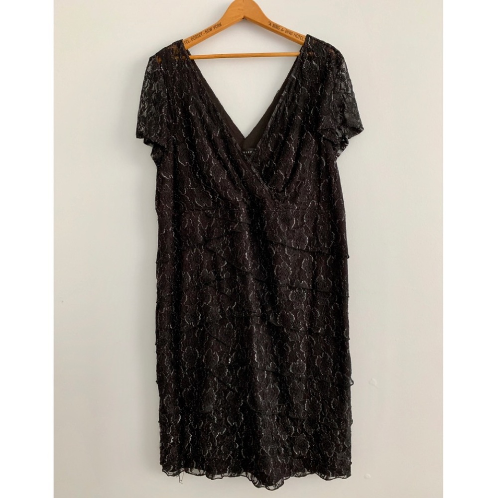 Scarlett Black and Silver Bodycon Cocktail Dress